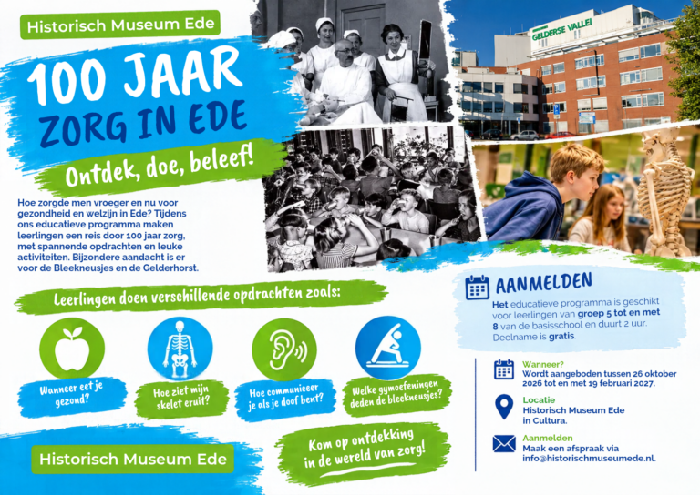 Educatief programma bij nieuwe expositie: ‘100 jaar Zorg, voor lichaam en geest’